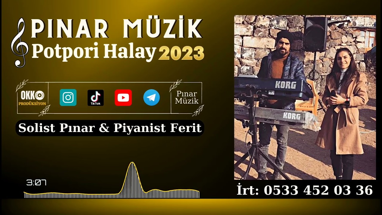 Pınar Müzik - Potpori Halaylar 2023 (New)  Kürtçe Halay Kaseti  (Kağızman)