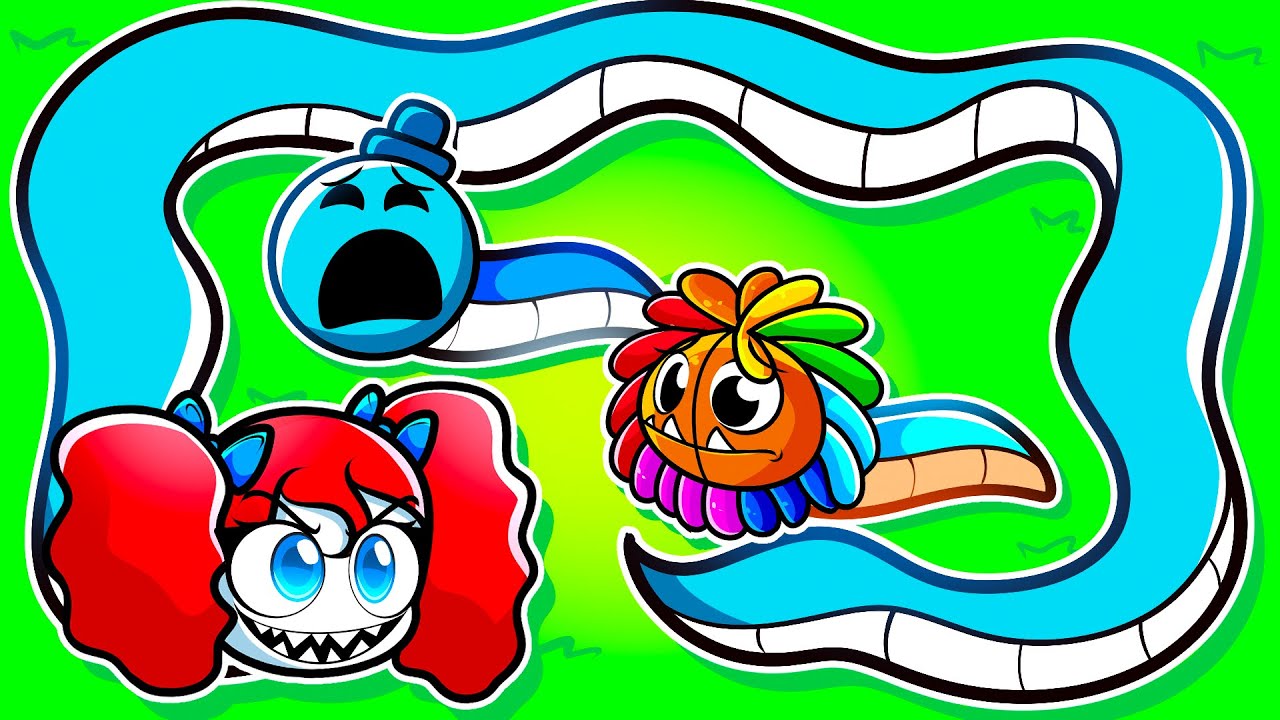 Poppy e Doey disputam com as MAIORES COBRAS dos SLITHER.IO