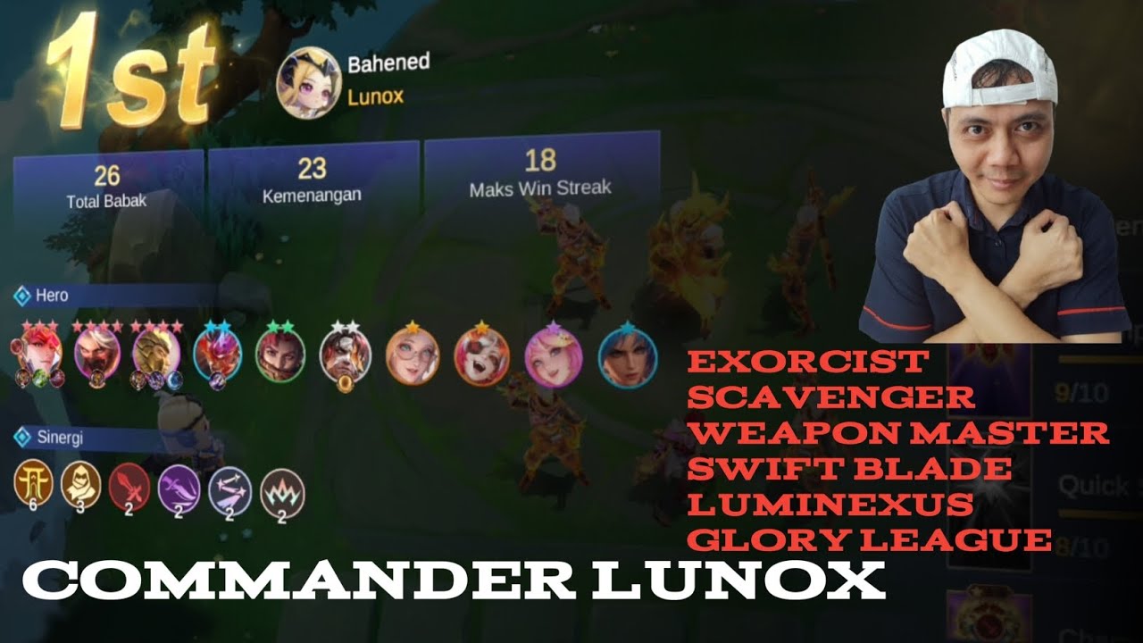 COMMANDER LUNOX | LING B3, HAYABUSA B4, ROGER B4 AUTO RATA #mcgg #magicchessgogo 