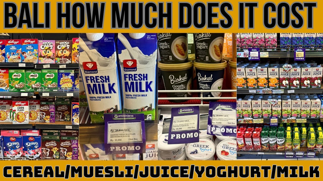 Bali Shopping How Much Does it Cost 2024, Bali Food Prices