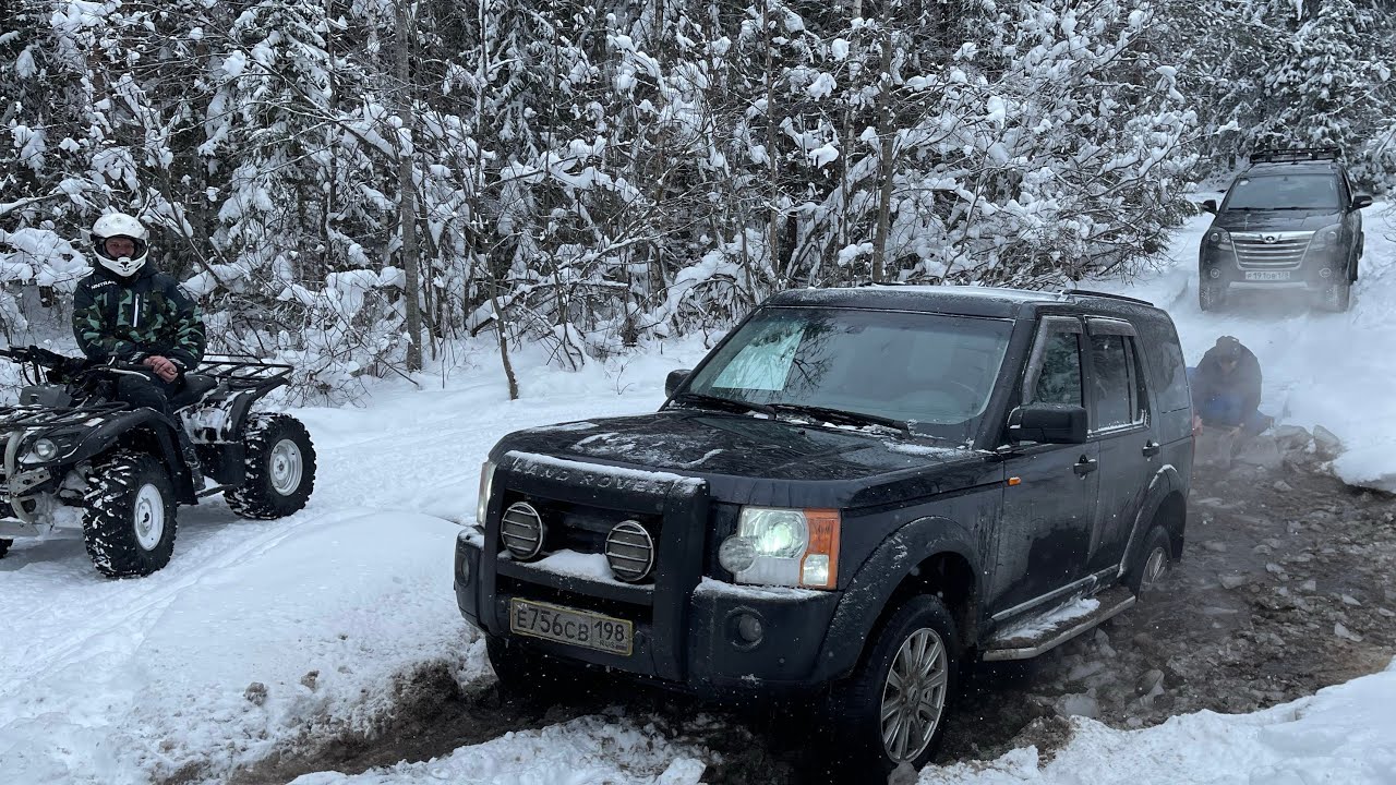 Обновлённый Prado, Discovery 3, Hover H3 и Девушка на Pajero Sport 3) выпало много снега)