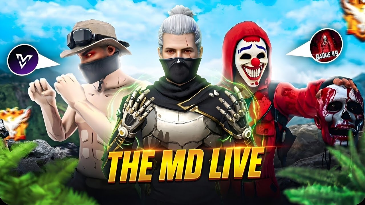 ⚡ GRANDMASTER TOP 1 PUSH! V Badge Lobby 💎 FF LIVE 🔴 Free Fire LIVE!#ff #freefire