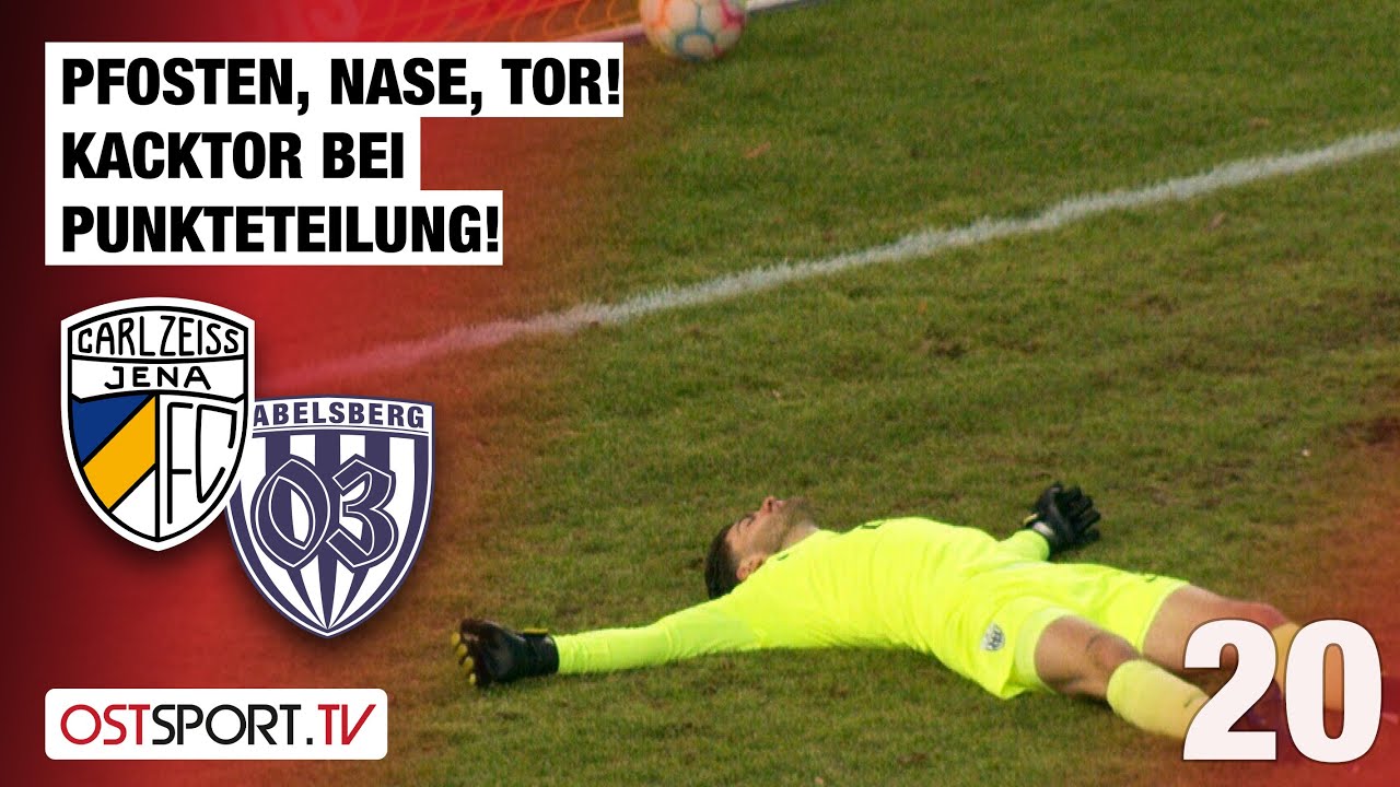 Pfosten, Nase, Tor! Kacktor legt Keeper flach: Carl Zeiss Jena - Babelsberg | Regionalliga Nordost