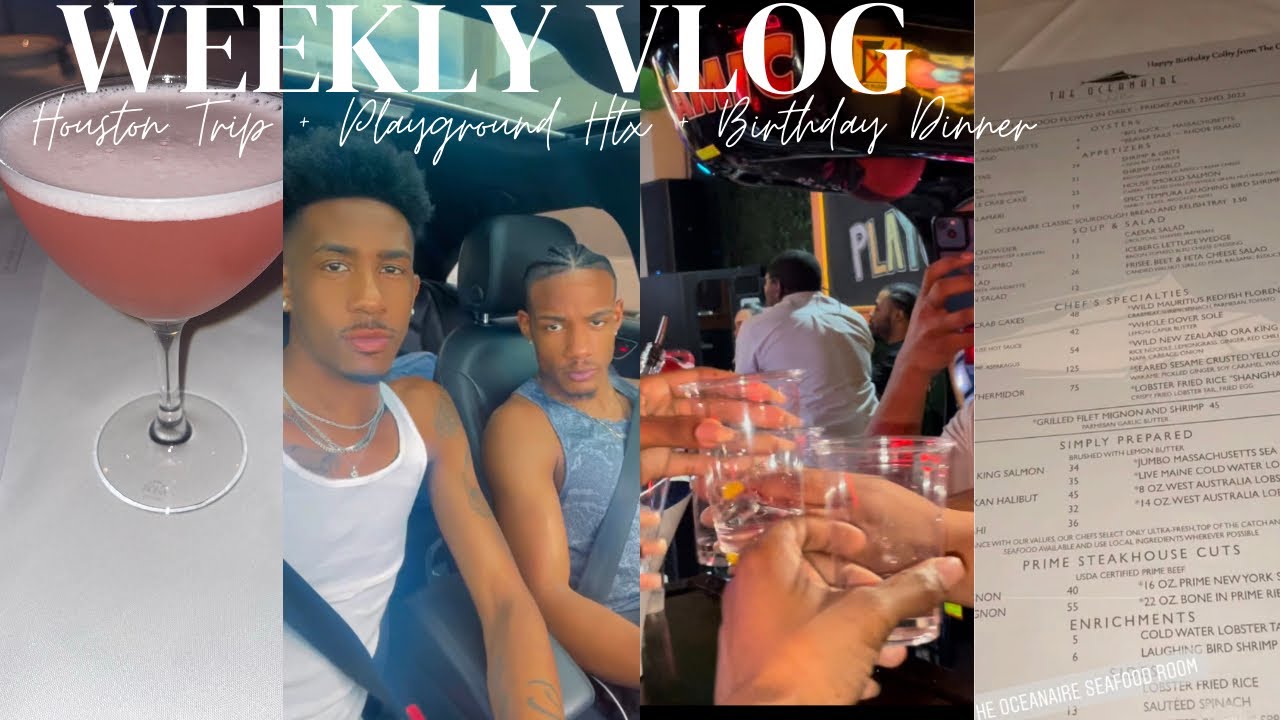 Weekly Vlog| Dustin New Hairstyle + Playground HTX + Birthday Celebration & More | Dustin & Rhobert