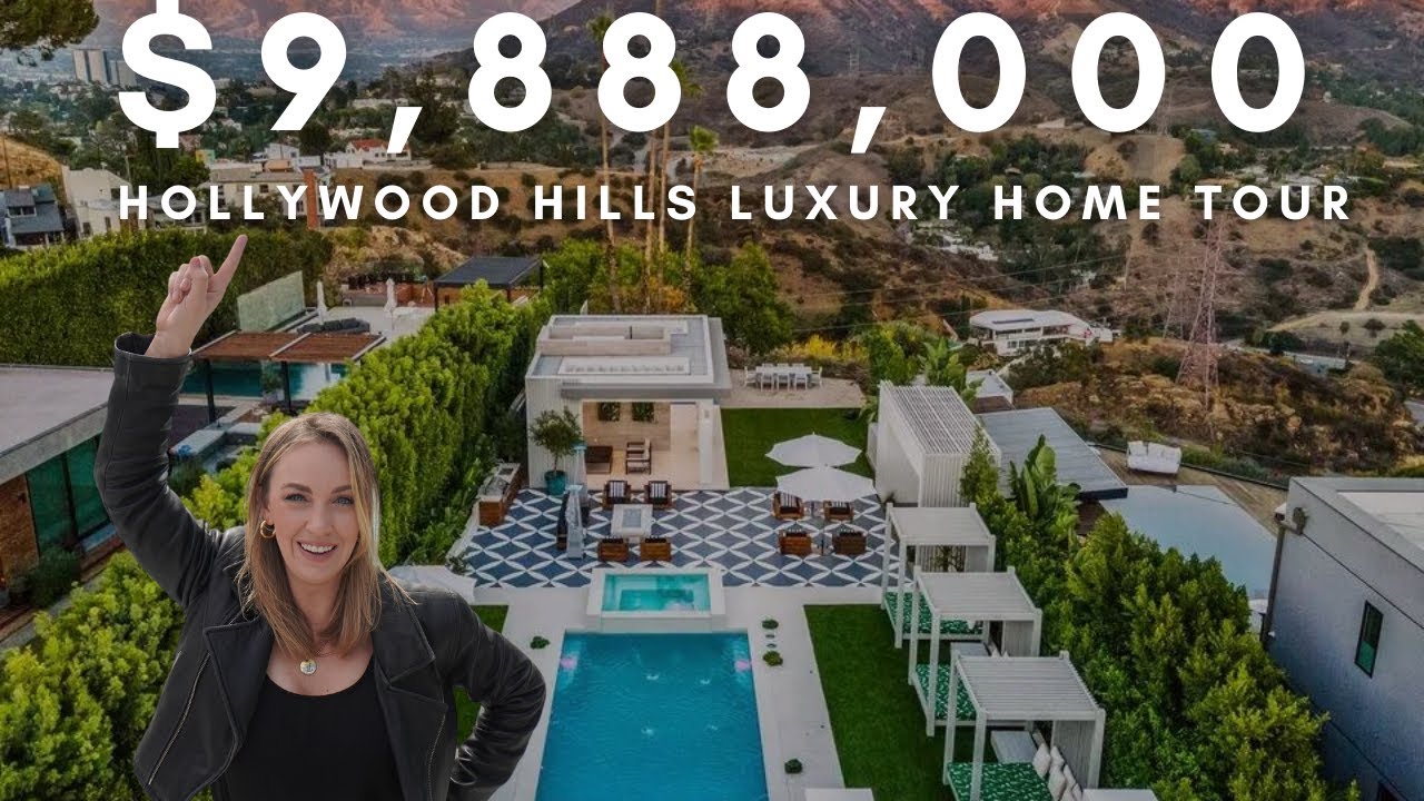 Modern Luxury Home Tour -unbelievable views of the Hollywood Sign!