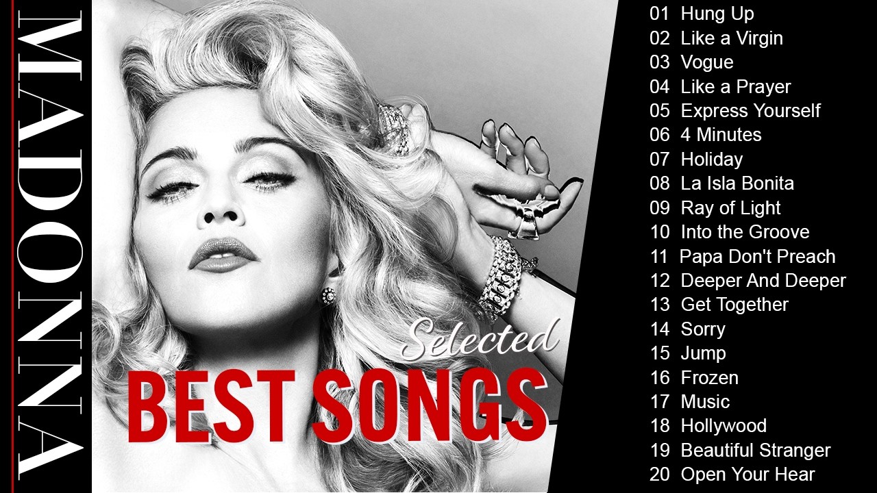 Madonna Best Songs of All Time : Greatest Hits of full album - 80s, 90s, 00s song