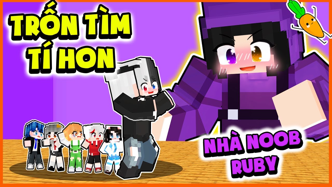 Kamui Thử Thách TRỐN TÌM TÍ HON Nhà Noob Ruby Trong Minecraft