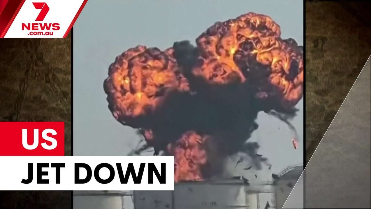 US jet crashes in Iraq amid Iran shipping threats | 7NEWS