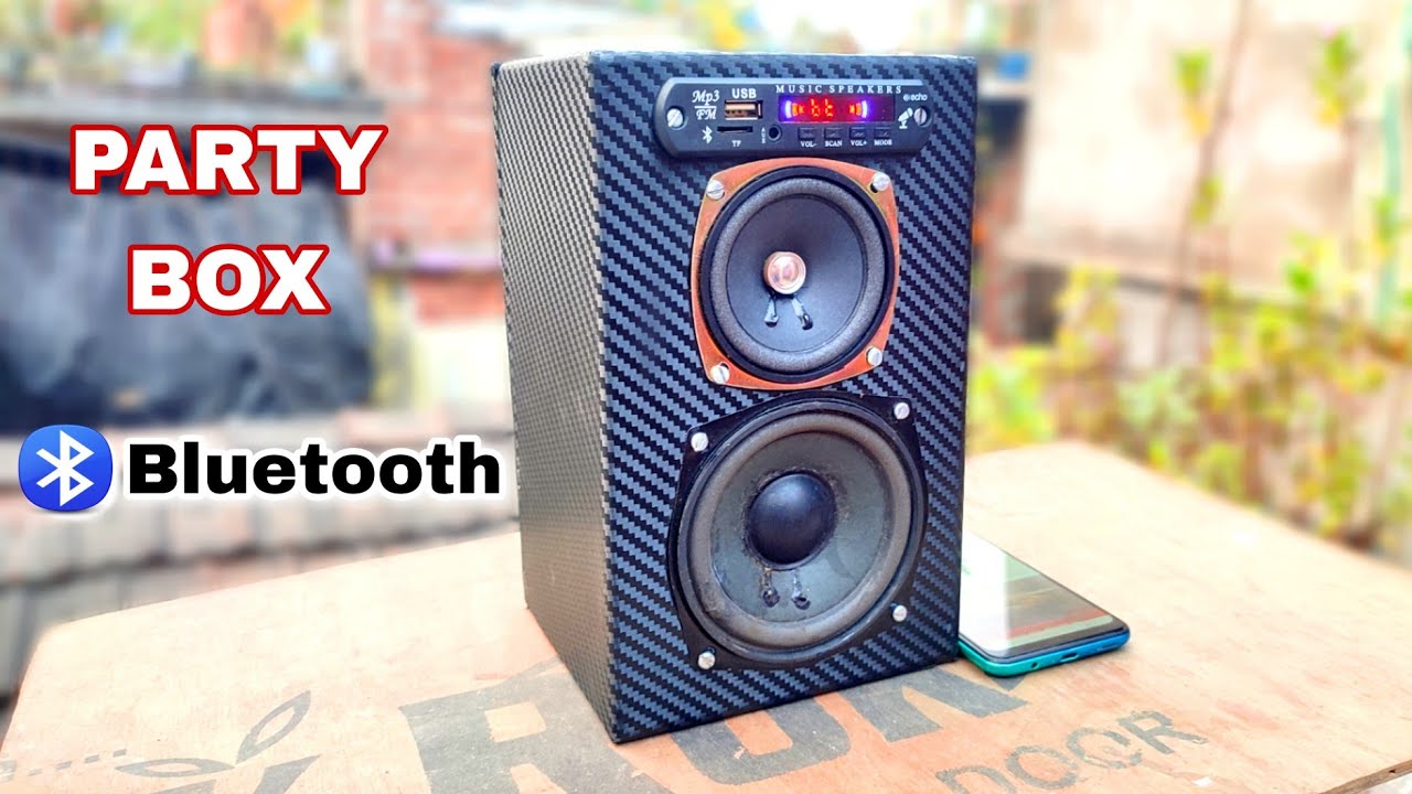 How To Make Portable Bluetooth Party Speaker Box || Bluetooth Speaker !