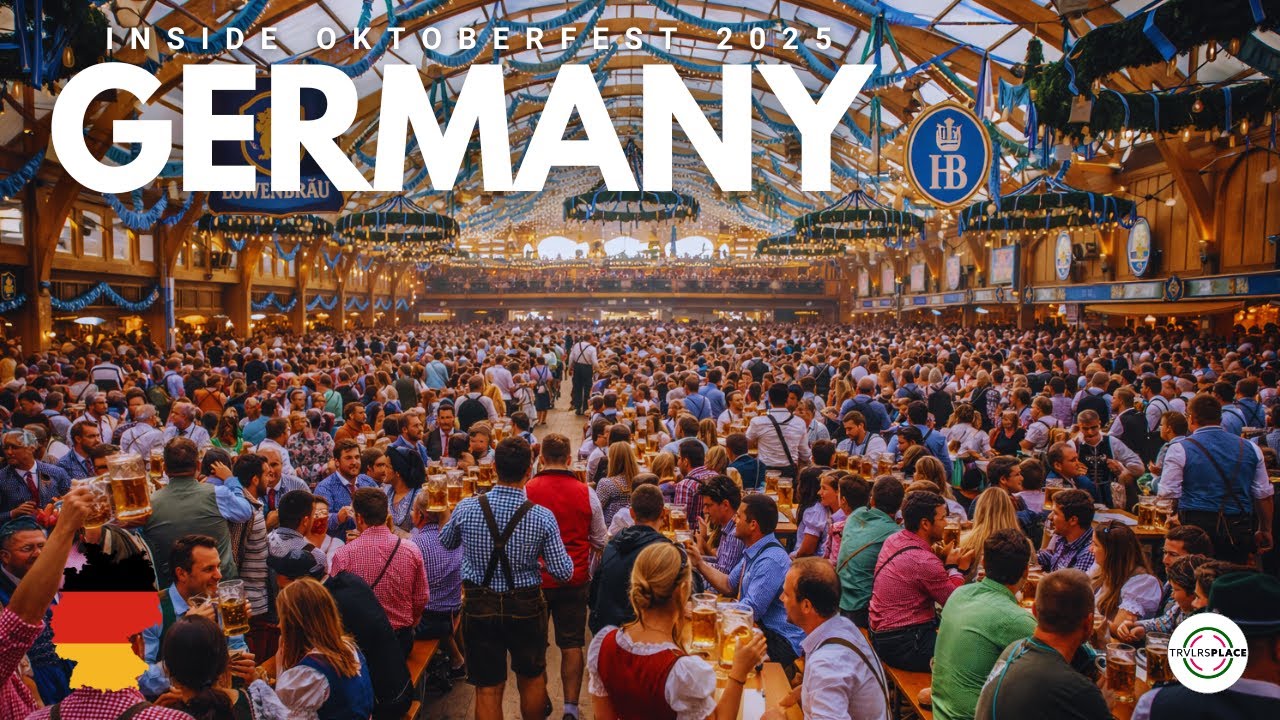 INSIDE OKTOBERFEST 2025 🍺 ULTIMATE BEER TENT TOUR | TRVLRS PLACE 🌍✈️🎥