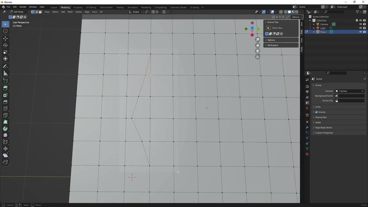 Blender / Modeling : correction de topologie avec l'outil Merge