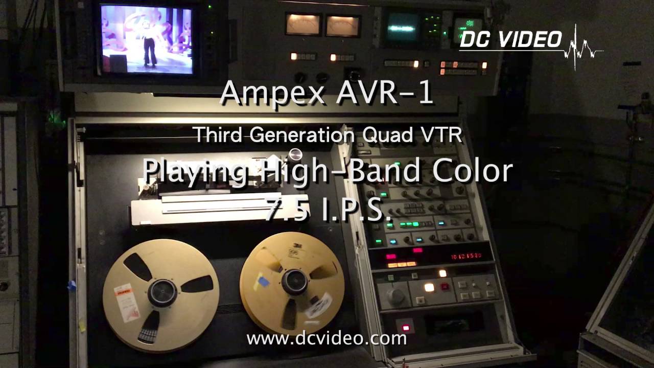 Four 2 Inch Quad Videotape Machines Playing at the Same Time