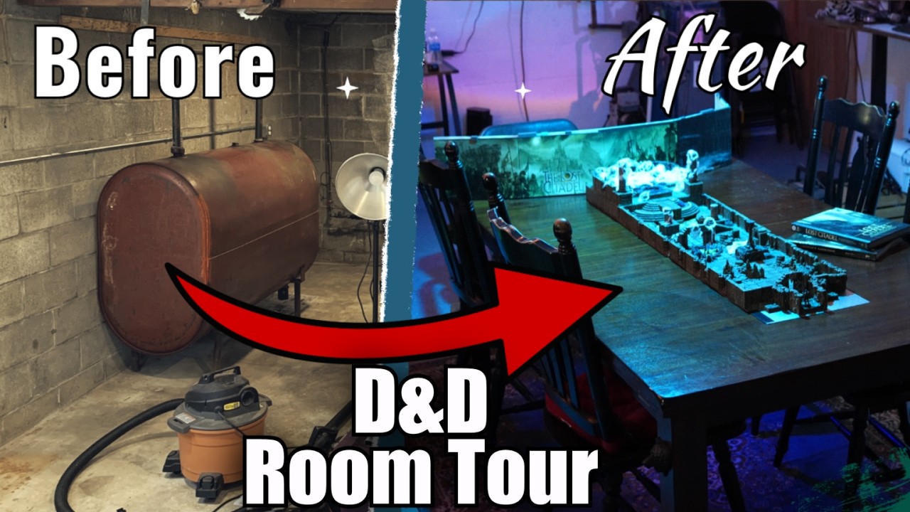 D&D Room Tour | From Dingy Garage to Epic Hobby Studio