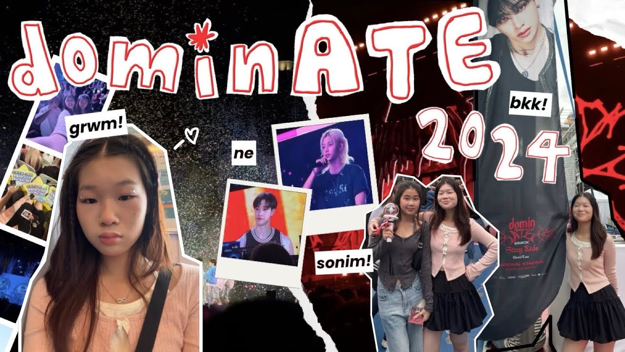 【Stay Vlog❤️】Stray Kids DominATE Bangkok | grwm, outfits etc.