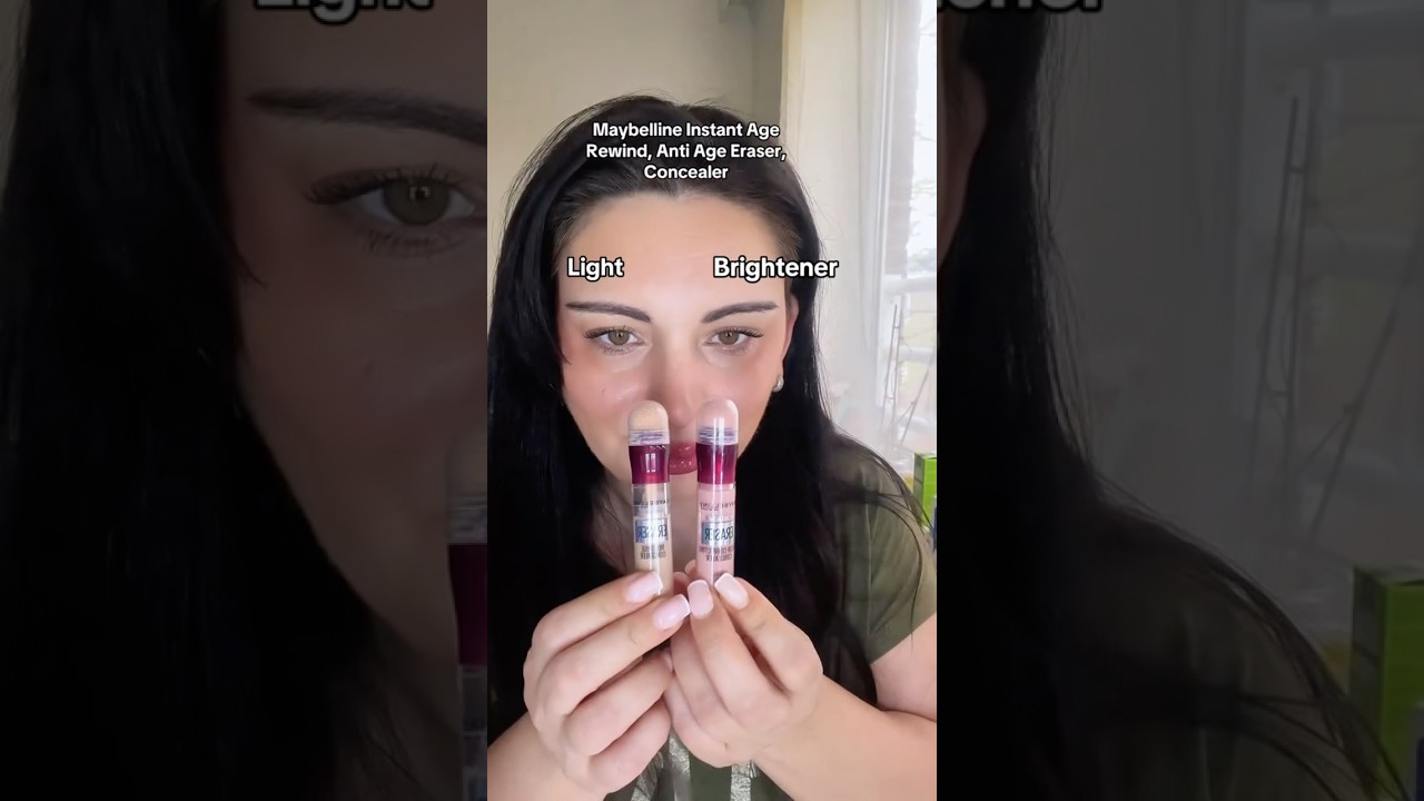 Maybelline Instant Age Rewind:Brightener vs Light Concealer 