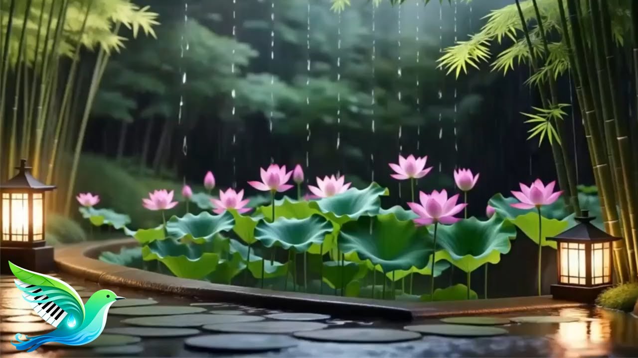 Soothing Piano Music with Gentle Night Rain 🌧️ easing the Heart Into Deep Rest – Emotional Recovery