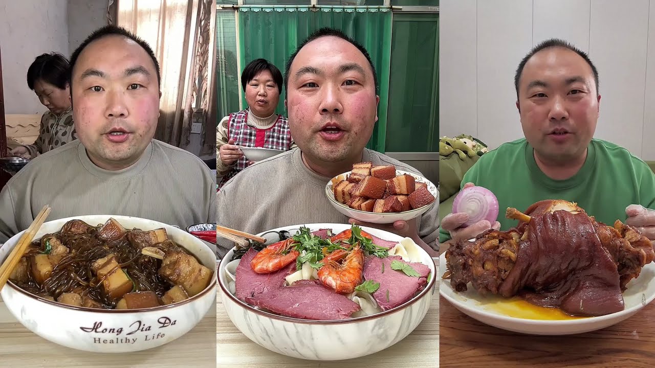 Yummy 450 Eat Chicken 🍗🍗, Meat ,Noodles Pepper ..#eatingshow #yummy   #mukbang