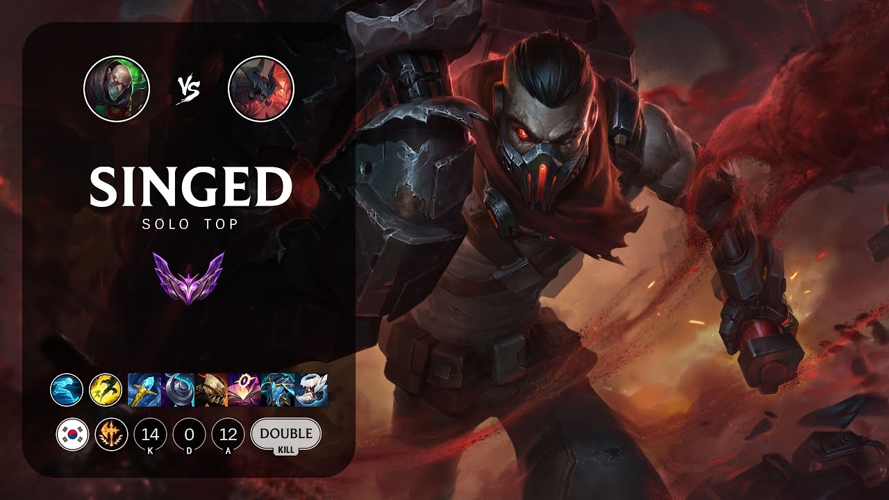 Singed Top vs Aatrox - KR Master Patch 13.12