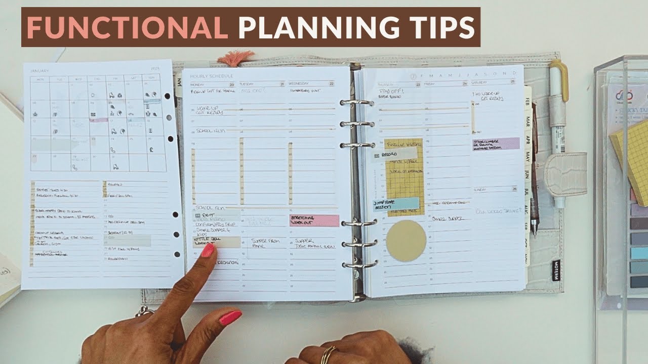 a little tweak to effectively use a weekly planner insert - functional planning tips