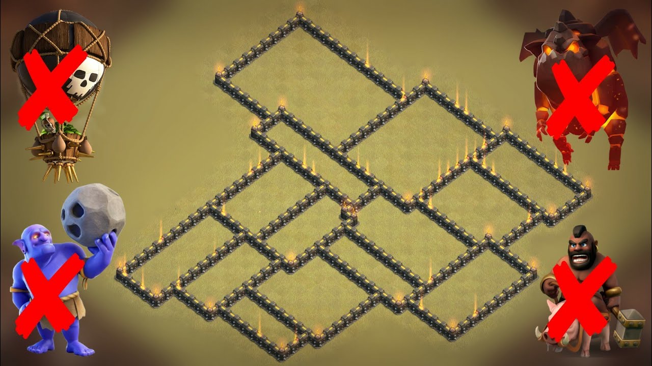 New Best TH9 War Base Layout 2018 | Defense against TH9 LavaLoonion & TH9 GoBoHo | Clash of Clans