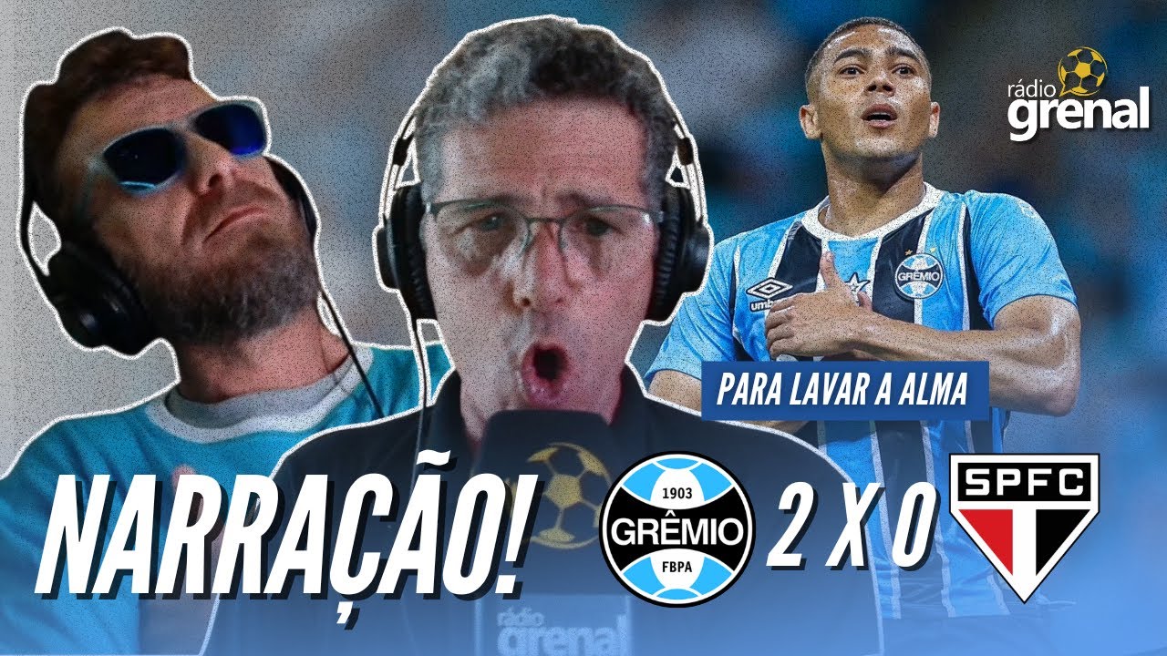 GOLS GRÊMIO 2 X 0 SÃO PAULO | NARRAÇÃO DE PC CARVALHO | RÁDIO GRENAL