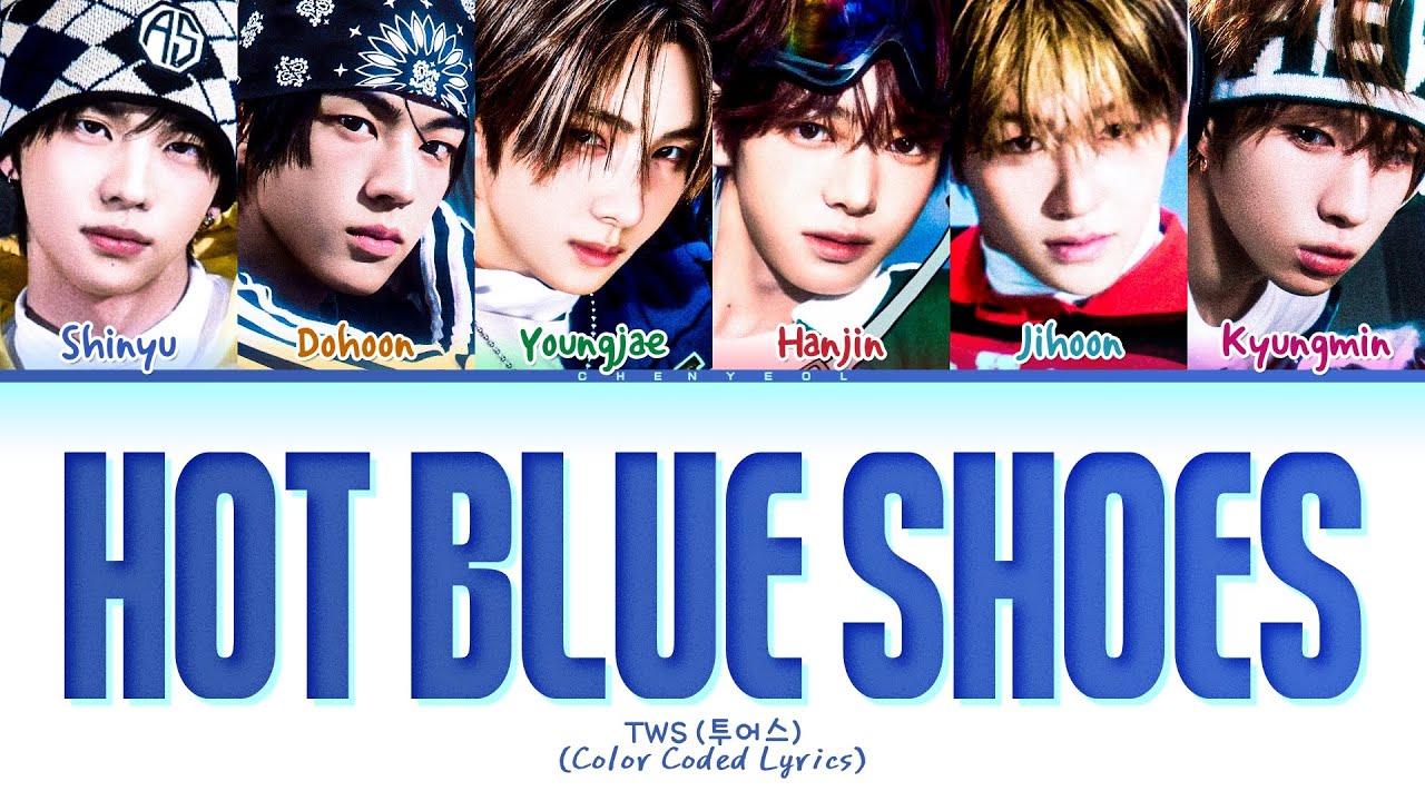 TWS HOT BLUE SHOES Lyrics (투어스 HOT BLUE SHOES 가사) (Color Coded Lyrics)