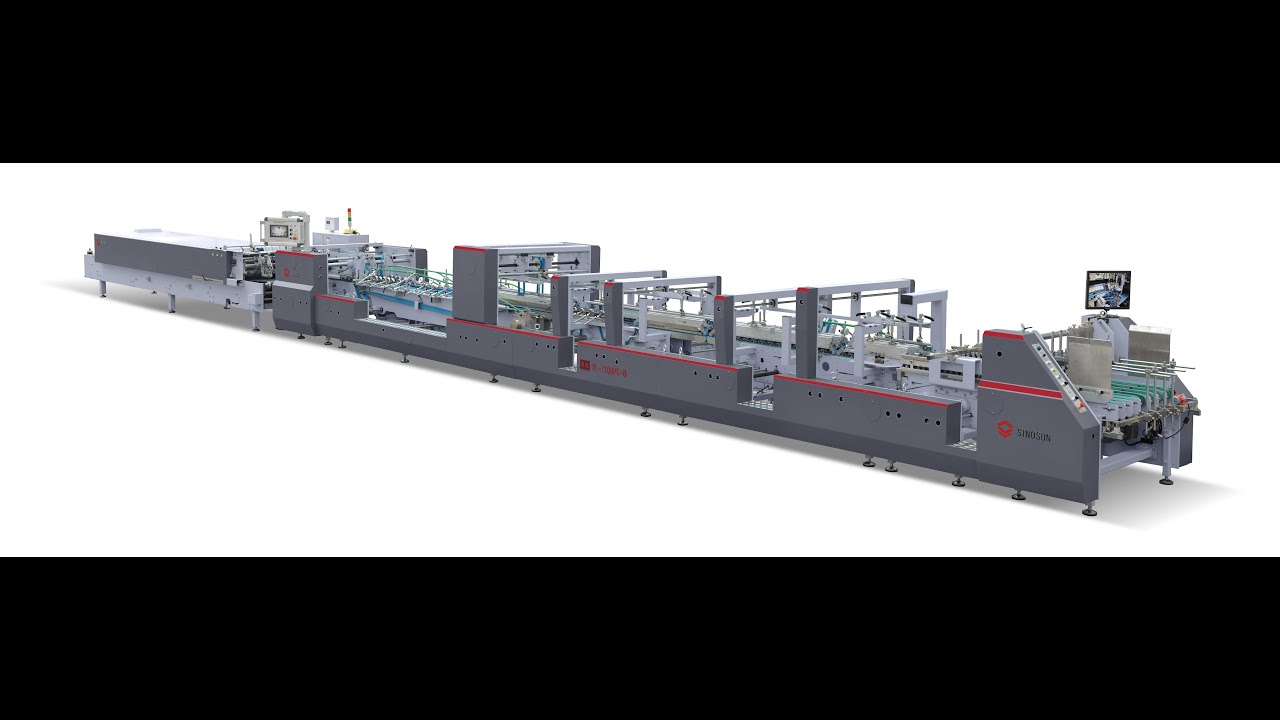 #foldergluer#cardboardbox 3points glued lock bottom packing box automatic gluing machine#boxmaker
