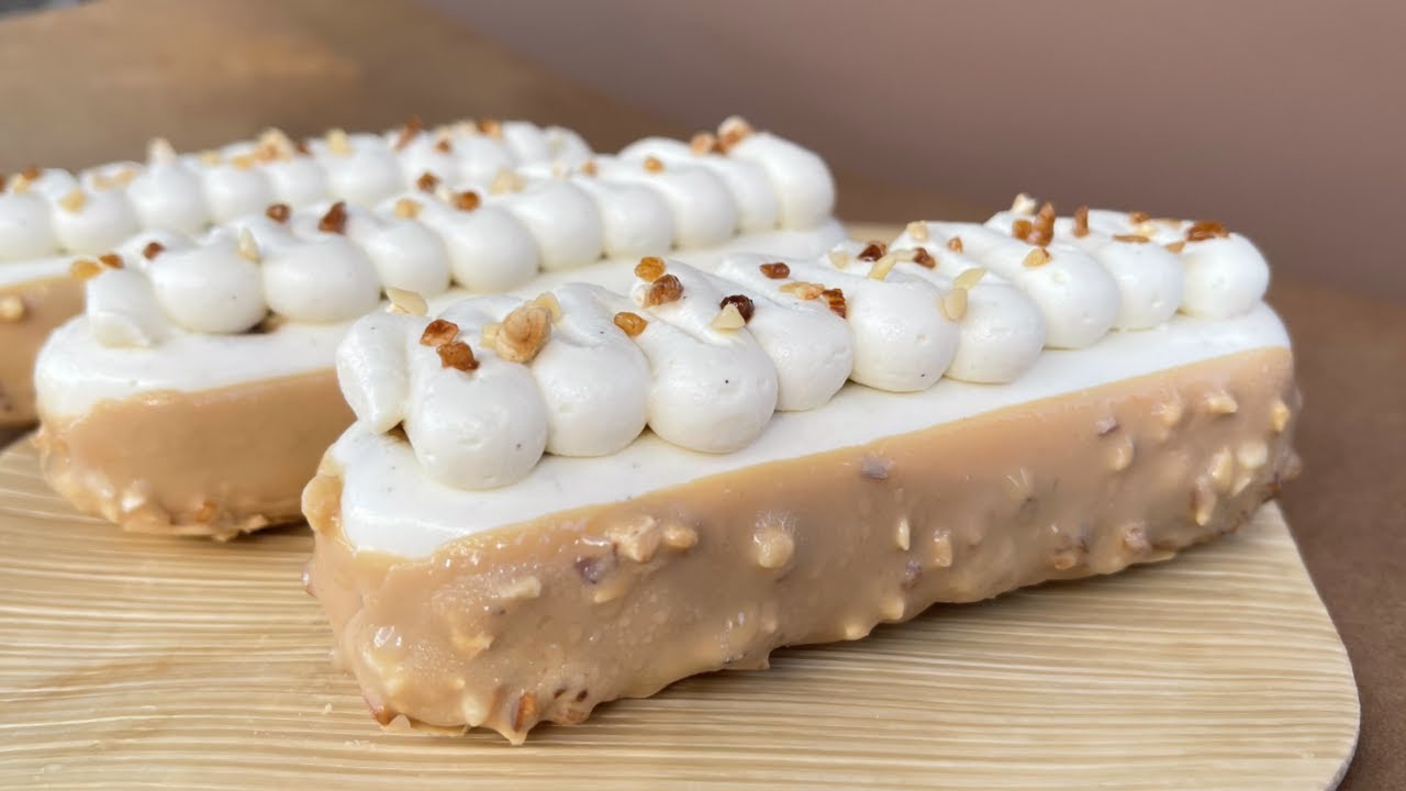 Fingers Noisette Chocolat blanc & Dulcey (Recette Glaçage Rocher)