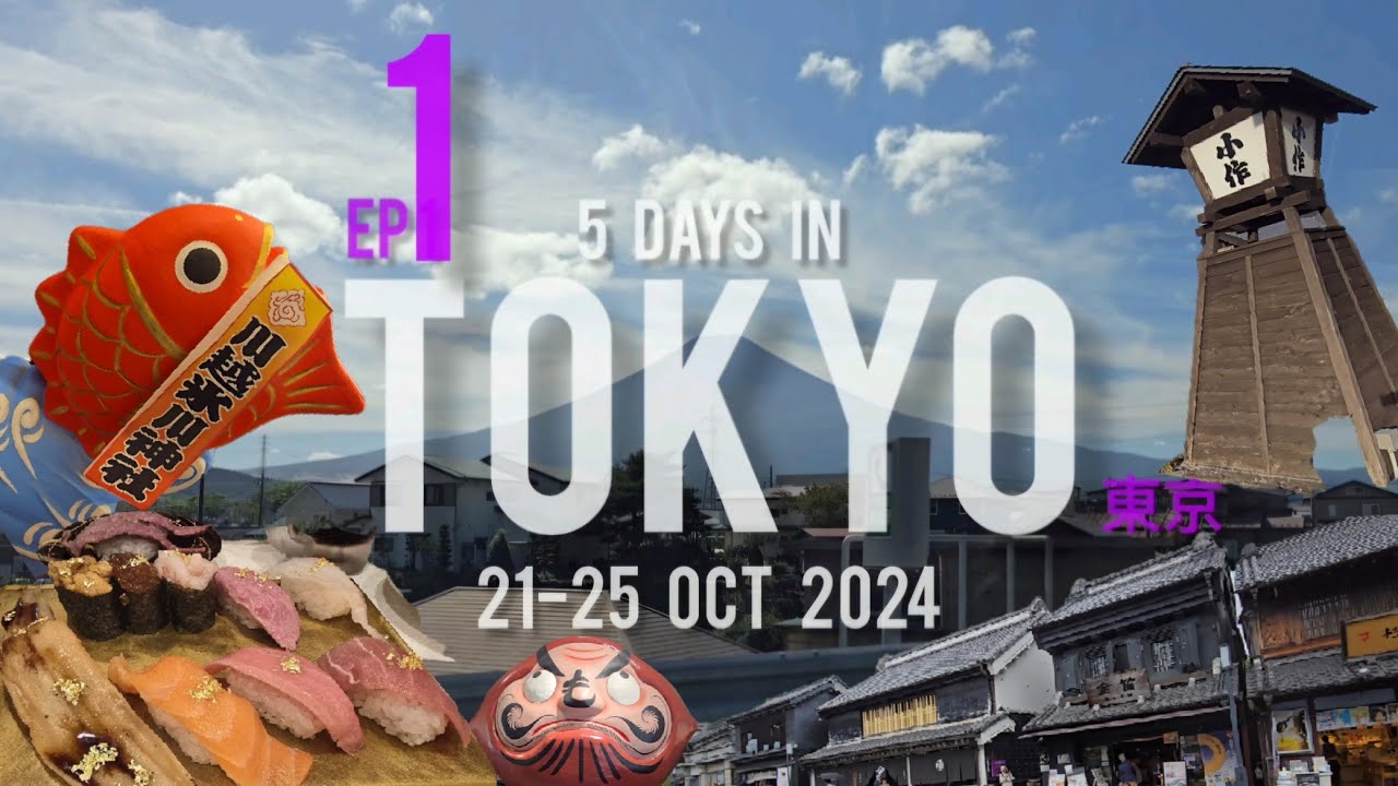 [EP1] 5 Days in Tokyo| Iyashi-no-Sato, Asakusa Hoteluna, Kawagoe, Kamakura, Enoshima