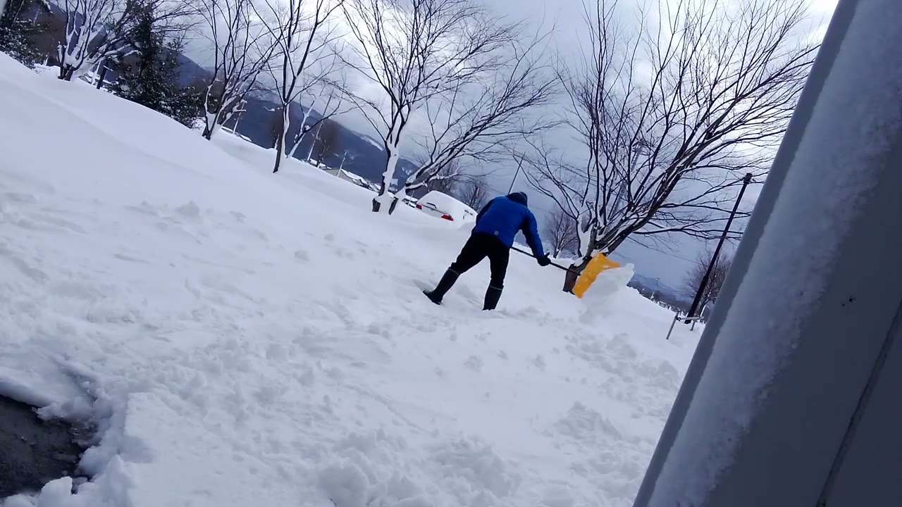 Cleaning snow,Ishikawa Prefecture,Nonoichi,Gopro9