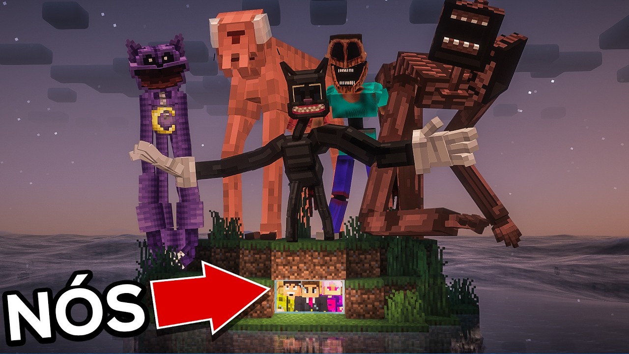 Ficamos PRESOS em uma ILHA LOTADA de MODS DE TERROR!