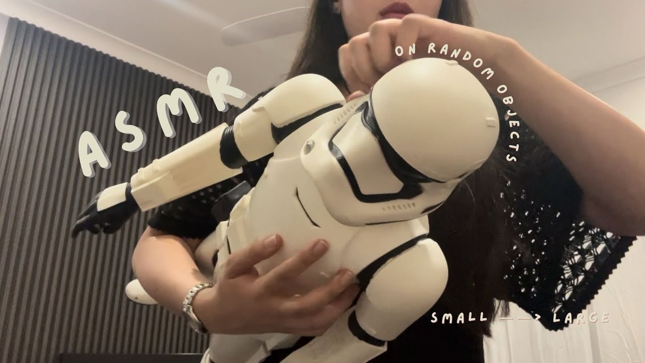ASMR | Fidgeting with random objects but they increase in size (no talking) 