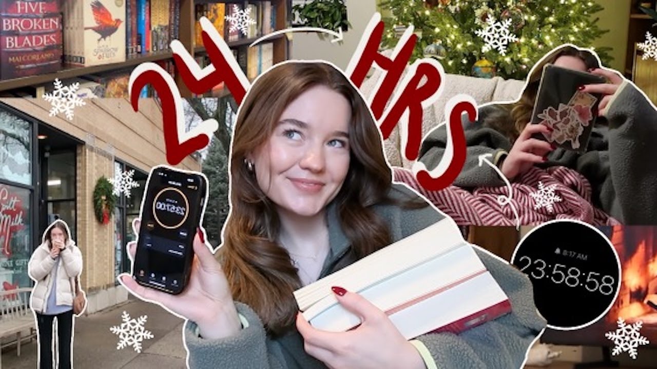 *attempting* to read for 24 hours ⏰🎄 !! | bookmas day 7