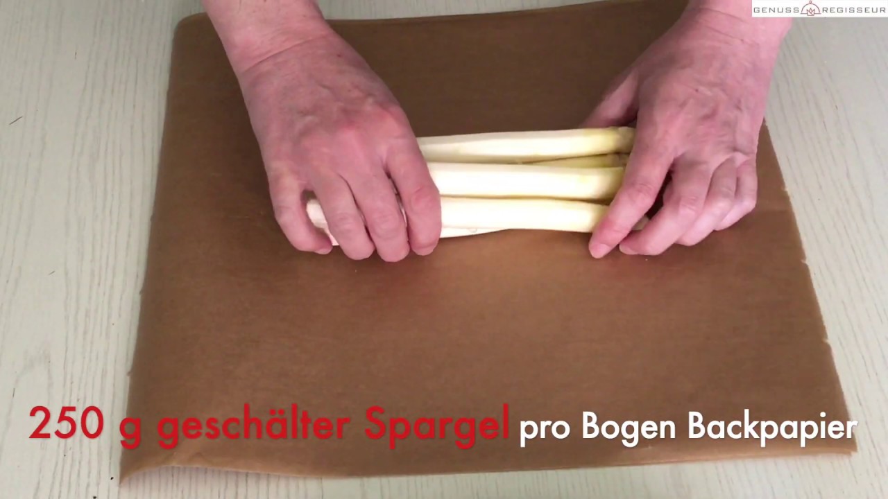 BESSER GEHT'S NICHT - SPARGEL IM BACKPAPIER