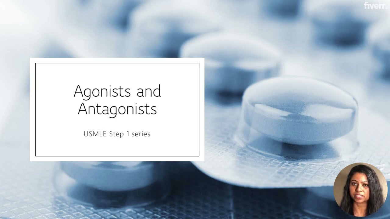 USMLE Step 1 Pharmacology - Agonists and Antagonists