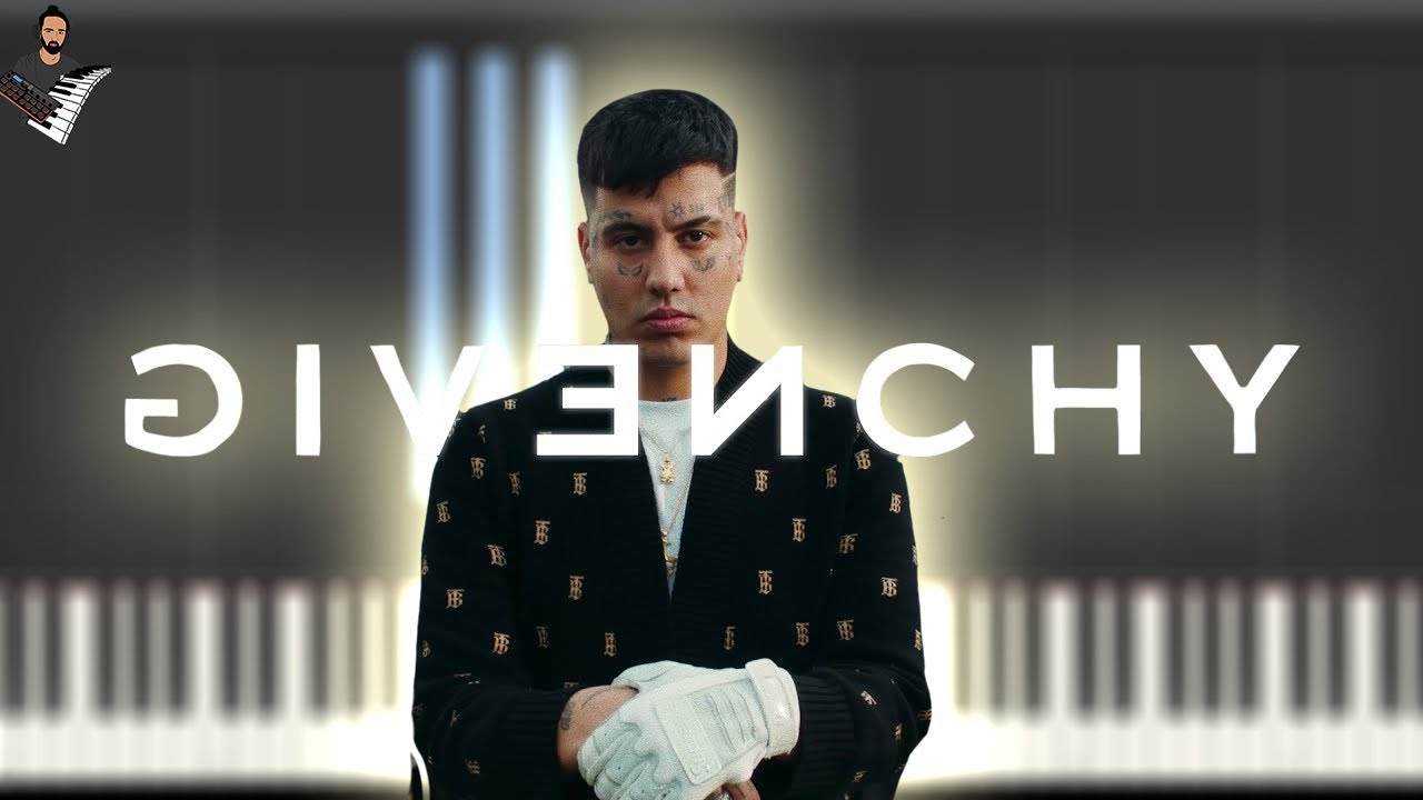 DUKI - GIVENCHY | Instrumental Piano Tutorial / Partitura / Karaoke / MIDI