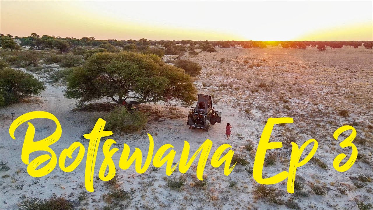 Botswana Ep 03   4K Kalahari Safari Remote Wilderness - From Polentswa to the Hukuntsi Conservancy