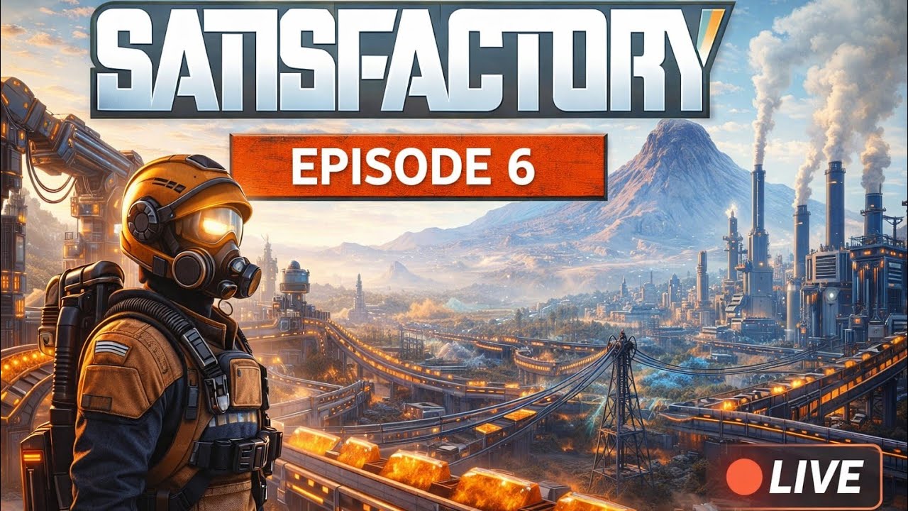 🔴LIVE! Satisfactory | Ep 6 | Plastics And Rubbers