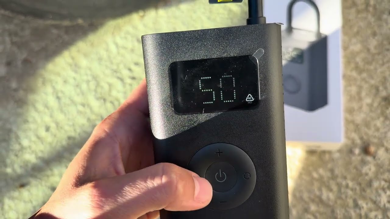 Test Gonfleur Xiaomi Portable Electric Air Compressor 2:Gonflage d&rsquo;un Pneu &agrave; Plat (Test R&eacute;el & Avis)