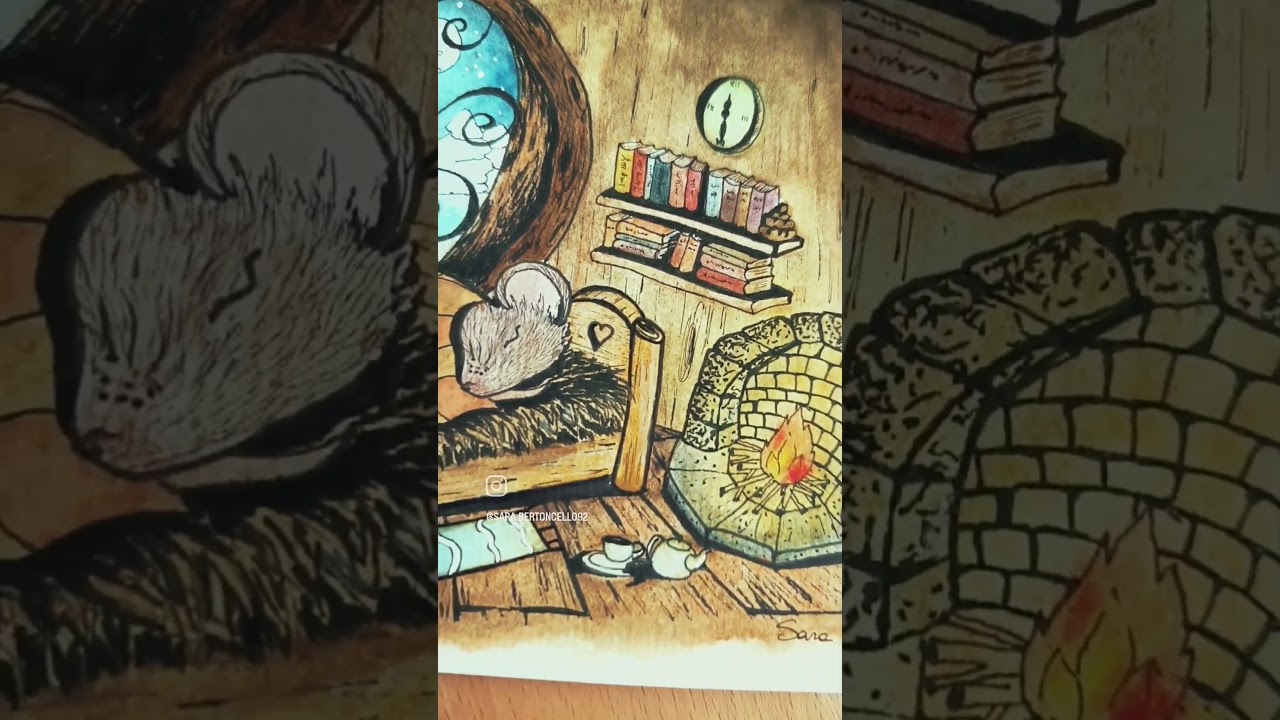 1, 2, 3 VOILA'! #ILLUSTRAZIONI DEGLI #ANIMALIDELBOSCO AD #ACQUERELLO #acquerelloinverno