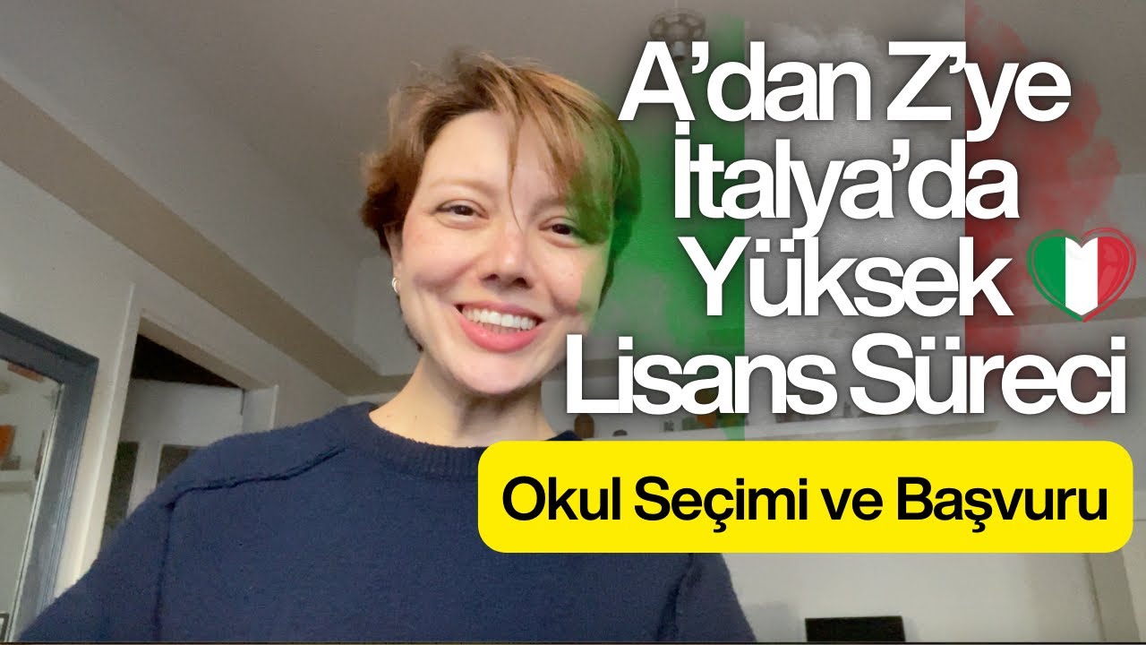 İtalya'da Yüksek Lisans Süreci 01 | Üniversite Seçimi ve Başvuru
