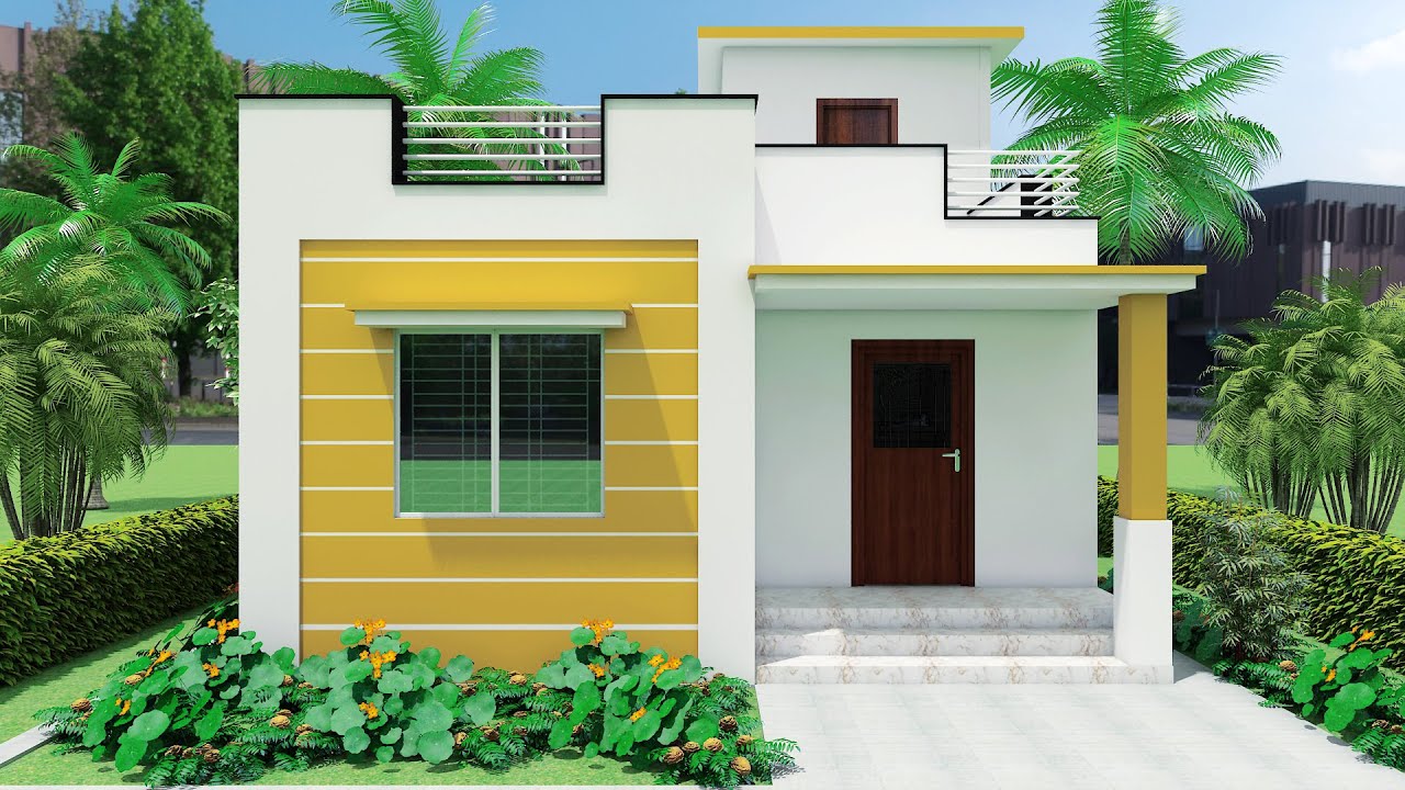 Small 2 Bedroom  House Design . ২ রুমের বাড়ির ডিজাইন । #homedesign