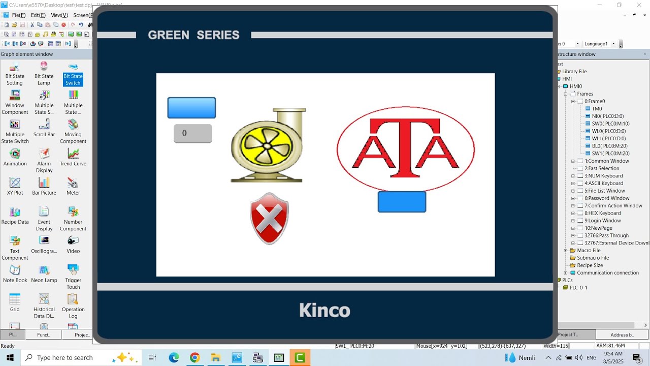 Kinco DTools - add image to #HMI