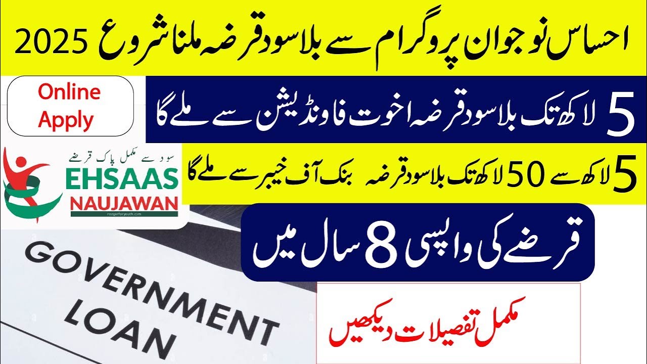 Ehsaas Naujawan Programme 2025 | Interest-Free Loans for Youth in KPK | How to Apply?