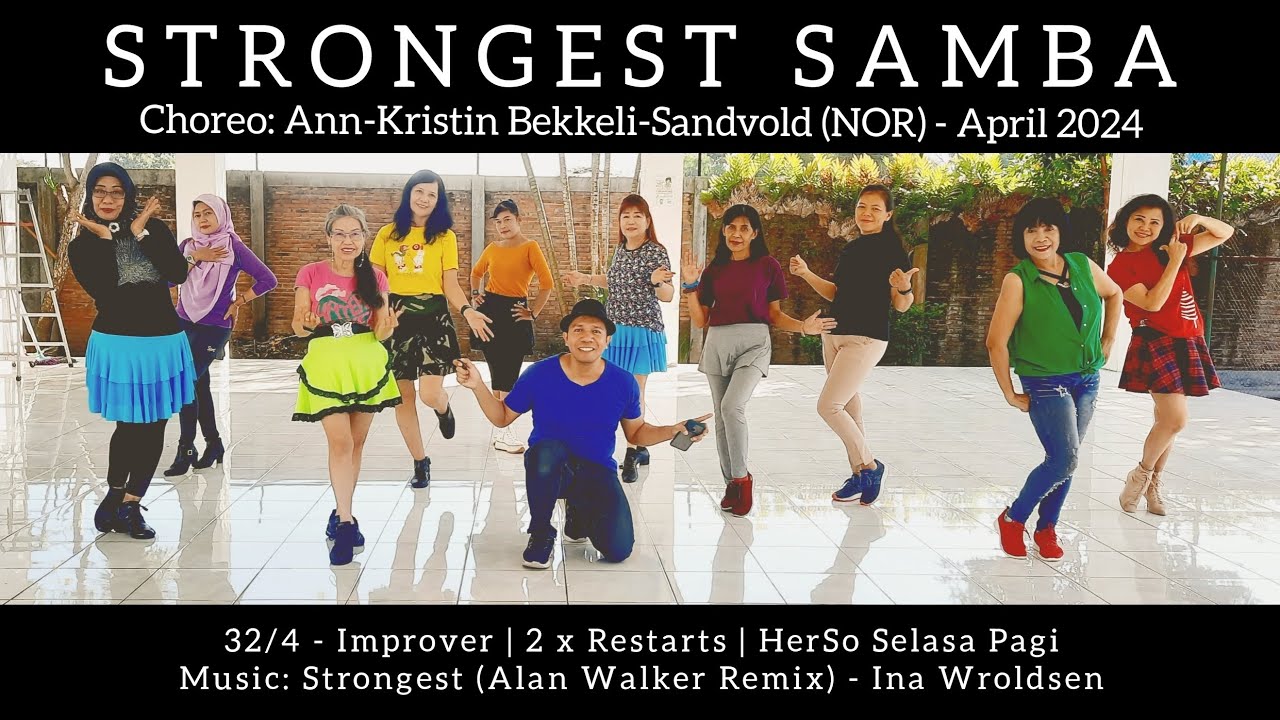 Strongest Samba Line Dance | Improver | Ann-Kristin Bekkeli-Sandvold (NOR)