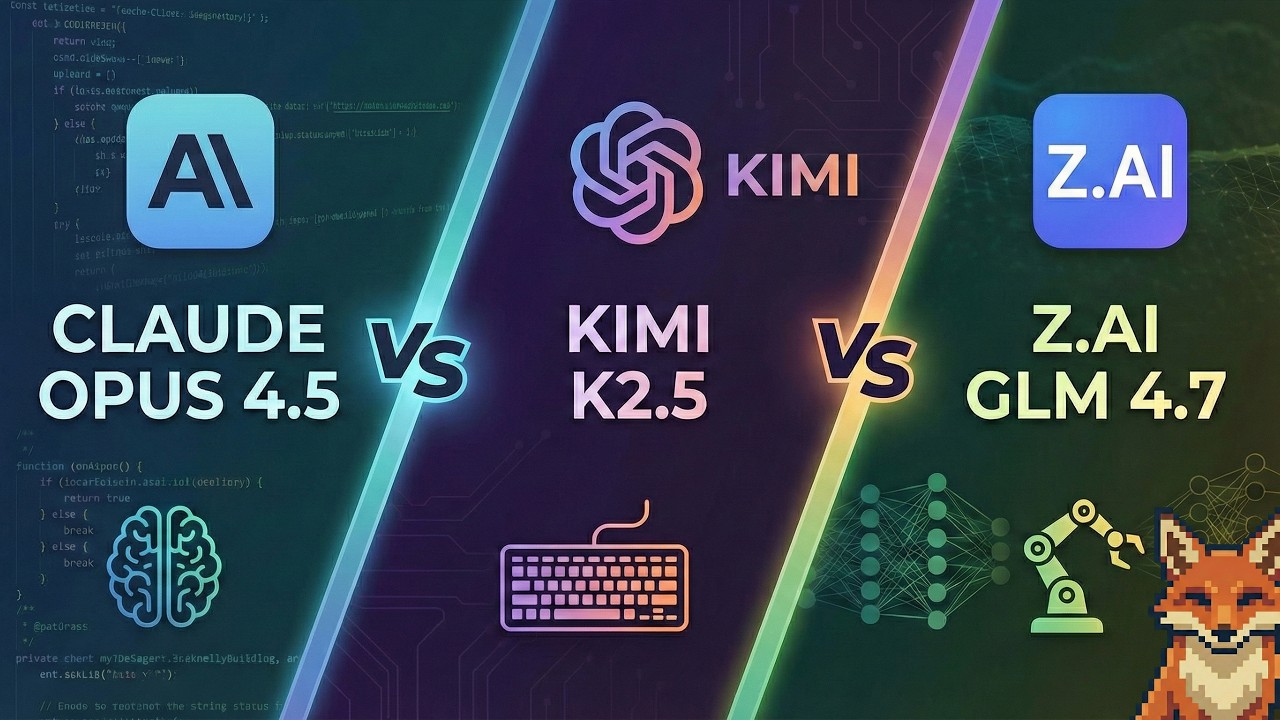 GLM 4.7 vs Kimi K2.5 vs Claude Opus 4.5 — Le match à trois que vous avez demandé
