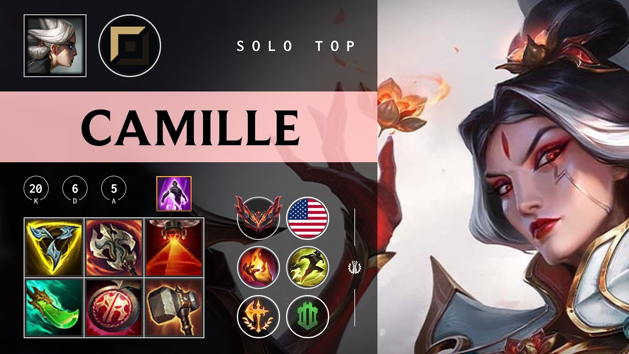 Camille Top vs Aurora - NA Grandmaster Patch 26.06