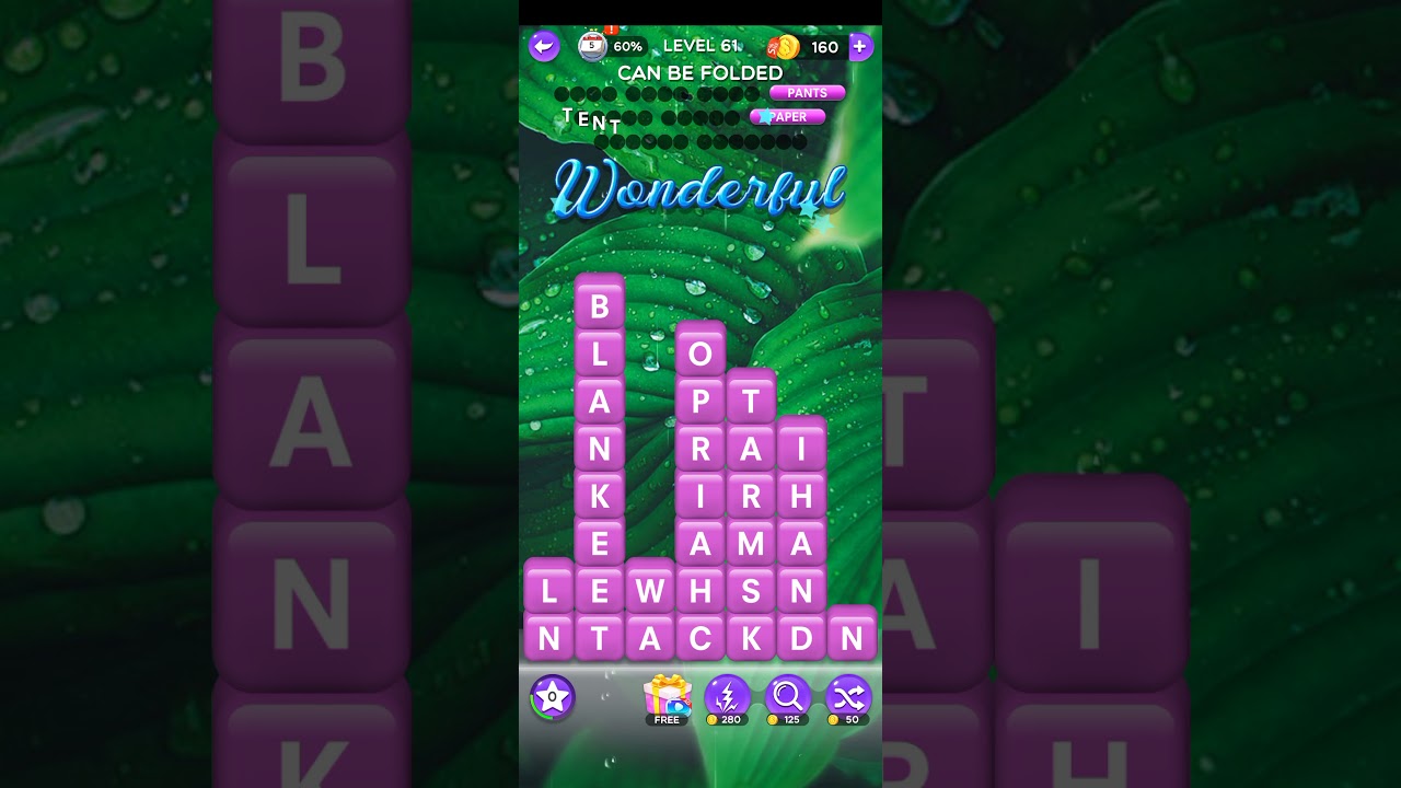 Word Crush Level 61 | Word Crush Can Be Folded