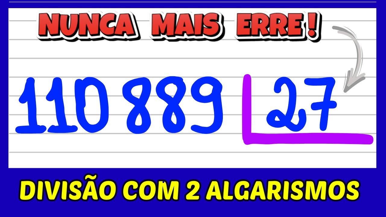 DIVISÃO COM 2 ALGARISMOS!! APRENDA COMO FAZER DIVISÃO! EXPLICAÇÃO PARA APRENDER MATEMÁTICA AGORA!