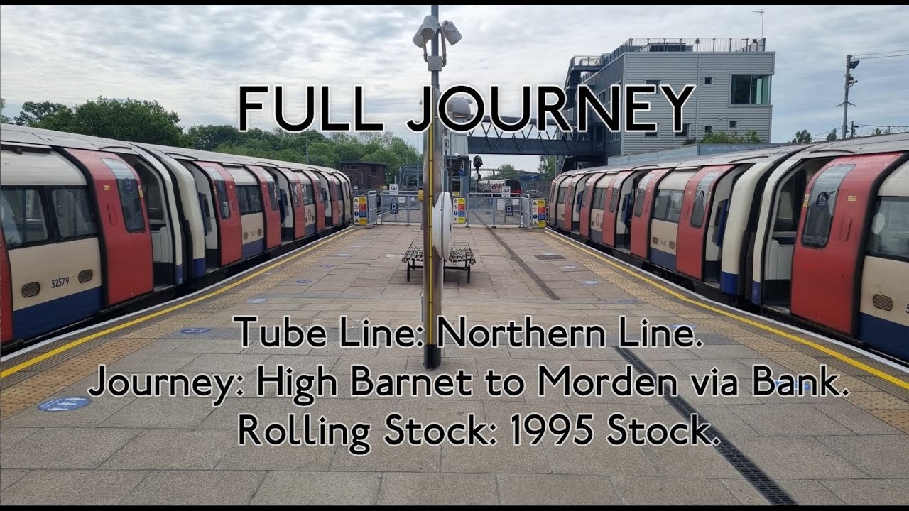 FULL JOURNEY | Northern Line 1995TS: High Barnet to Morden (Via Bank).